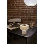 Tom Dixon Stone portable LED table lamp, white marble