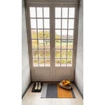 Tica Copenhagen Stripes horizontal floor mat, 60 x 90 cm, grey - muted yellow