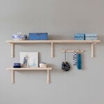 Verso Design Tikas wall shelf 24 x 120 cm, birch, decoration image