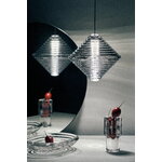 Tom Dixon Press Cone LED pendant, 2700K, clear, decoration image
