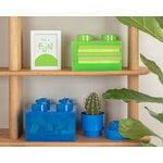 Room Copenhagen Lego Storage Brick 4 Top Lid, translucent blue, decoration image