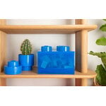 Room Copenhagen Lego Storage Brick 4 Top Lid, translucent blue, decoration image