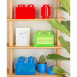 Room Copenhagen Lego Storage Brick 4 Top Lid, translucent blue, decoration image