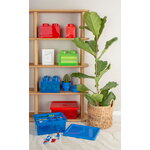 Room Copenhagen Lego Storage Brick 4 Top Lid, translucent red, decoration image