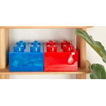 Room Copenhagen Lego Storage Brick 4 Top Lid, translucent blue, decoration image