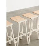 HAY Taburete 8 bar stool, high, 75 cm, eggshell - lacquered oak