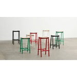 HAY Taburete 8 bar stool, high, 75 cm, soft jade - lacquered oak