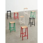 HAY Taburete 8 bar stool, high, 75 cm, soft jade - lacquered oak