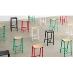 HAY Taburete 8 bar stool, high, 75 cm, eggshell - lacquered oak