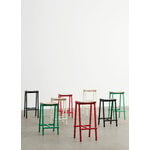 HAY Taburete 8 bar stool, high, 75 cm, soft jade - lacquered oak