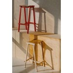 HAY Taburete 8 bar stool, low, 65 cm, eggshell - lacquered oak