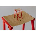 HAY Tabouret de bar Taburete 8, modèle haut, 75 cm, rouge signal - chêne laqué