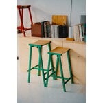 HAY Taburete 8 bar stool, high, 75 cm, soft jade - lacquered oak