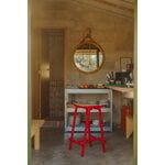 HAY Taburete 8 bar stool, low, 65 cm, signal red - lacquered oak, decoration image