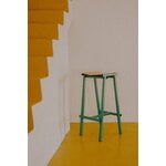 HAY Tabouret de bar Taburete 8, modèle haut, 75 cm, jade doux - chêne laqué