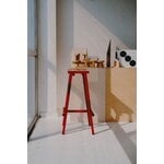 HAY Taburete 8 bar stool, high, 75 cm, signal red - lacquered oak