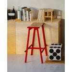 HAY Taburete 8 bar stool, high, 75 cm, signal red - lacquered oak