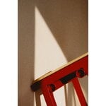 HAY Tabouret de bar Taburete 8, modèle bas, 65 cm, rouge signal - chêne laqué