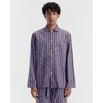 Tekla Poplin pyjama pants, chestnut stripes, decoration image