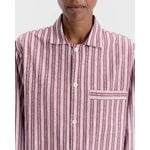 Tekla Poplin pyjamasbyxor, rabarber ränder, dekorationsbild