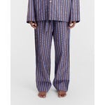 Tekla Poplin pyjama pants, chestnut stripes, decoration image