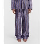 Tekla Poplin pyjama pants, chestnut stripes, decoration image