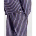 Tekla Poplin pyjama pants, chestnut stripes, decoration image