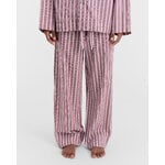 Tekla Poplin pyjamasbyxor, rabarber ränder, dekorationsbild