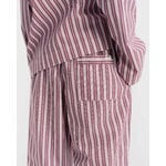 Tekla Poplin pyjamasbyxor, rabarber ränder, dekorationsbild