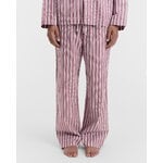 Tekla Poplin pyjamasbyxor, rabarber ränder, dekorationsbild
