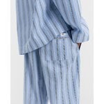 Tekla Poplin pyjama pants, stave stripes, decoration image