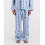 Tekla Poplin pyjama pants, stave stripes, decoration image