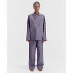 Tekla Poplin pyjama pants, chestnut stripes, decoration image