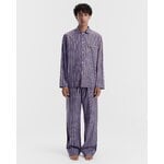 Tekla Poplin pyjama pants, chestnut stripes, decoration image