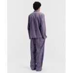 Tekla Poplin pyjama pants, chestnut stripes, decoration image