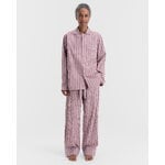 Tekla Poplin pyjamasbyxor, rabarber ränder, dekorationsbild