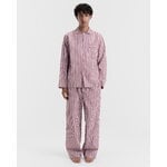 Tekla Poplin pyjamasbyxor, rabarber ränder, dekorationsbild