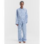 Tekla Poplin pyjama pants, stave stripes, decoration image