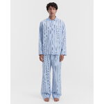 Tekla Poplin pyjama pants, stave stripes, decoration image