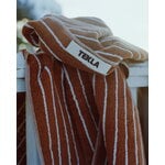 Tekla Terry towel, rust stripes, decoration image