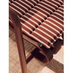 HAY Terrazza seat cushion, 40 x 40 cm, terracotta bold stripe, decoration image