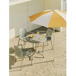 HAY Terrazza parasol, octagon, off-white - ochre, decoration image