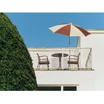 HAY Terrazza parasol, octagon, off-white - burgundy, decoration image
