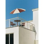 HAY Terrazza parasol, octagon, off-white - burgundy, decoration image