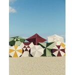 HAY Terrazza parasol, square, burgundy - off-white, decoration image