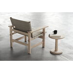 Fredericia Canvas chair w. seat cushion, soaped oak - natural canvas