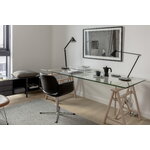 Fredericia Flamingo Chair, stainless steel - black leather