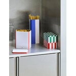 HAY Tin container, L, off-white - red, decoration image