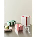 HAY Tin container, L, off-white - red, decoration image