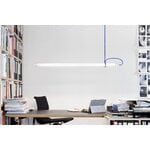 Ingo Maurer Tubular hanging lamp, white - blue cable, decoration image